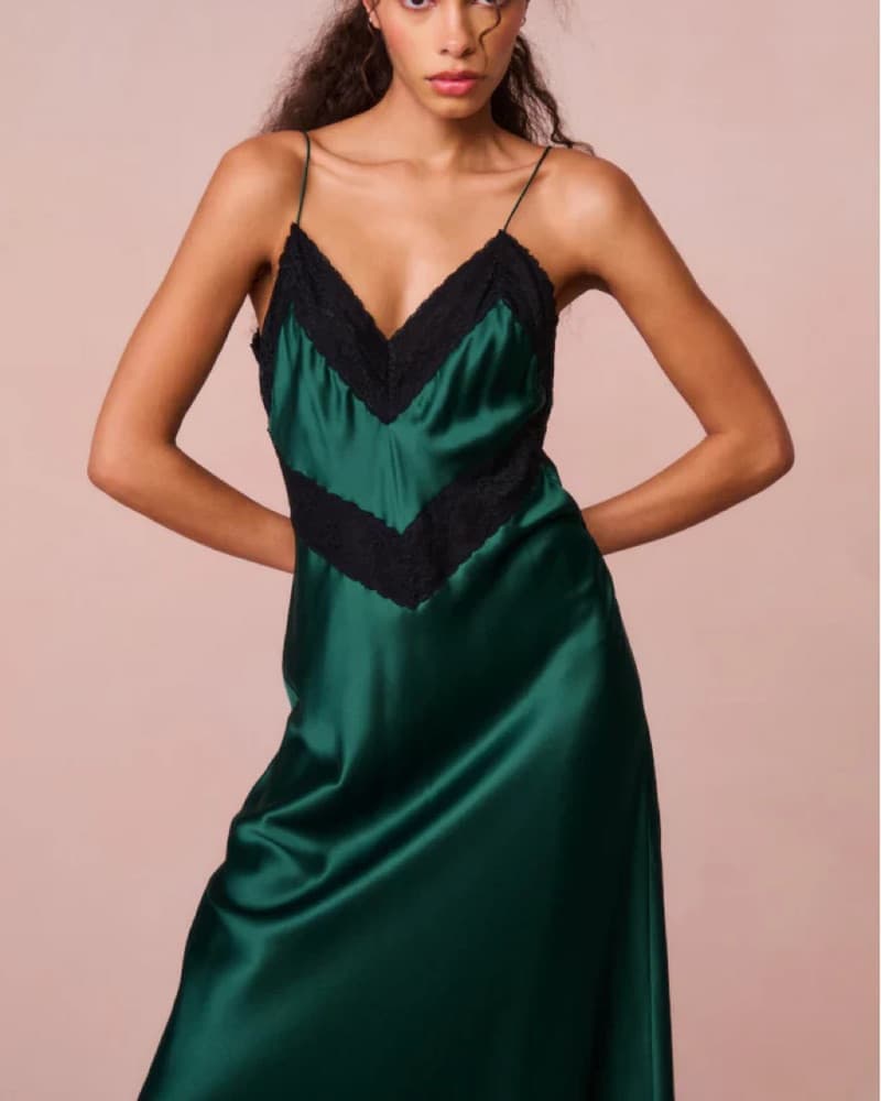  LoveShackFancy Serita Silk Slip dress - Image 1