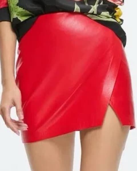Alice & Oliva Vegan Leather Skirt  - Image 1