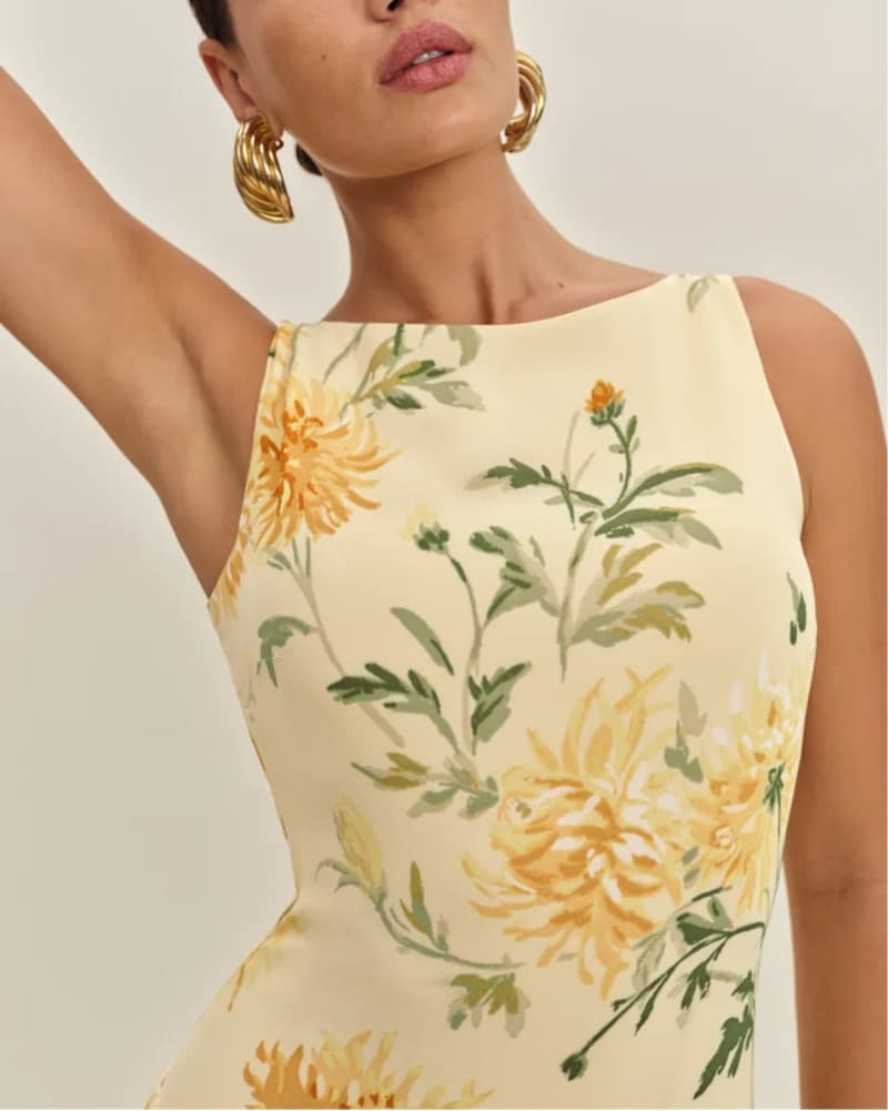 Reformation Camella Dress In Honeyglow - Image 4