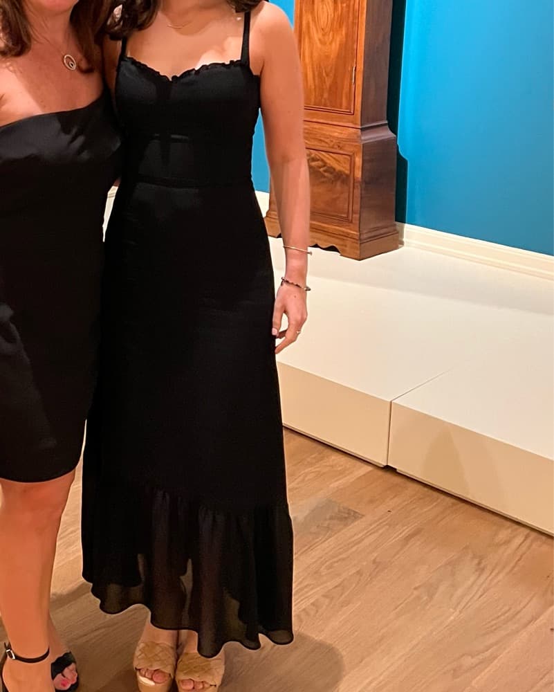Reformation Black Nikita Dress - Image 3
