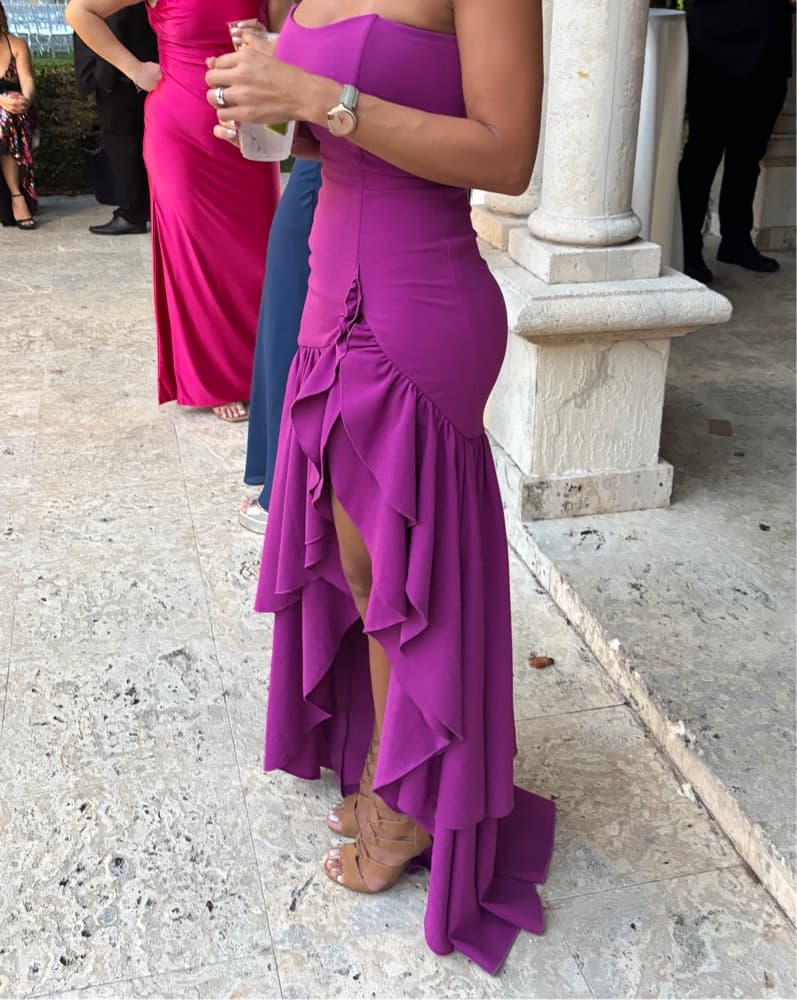 Strapless Maxi Wedding Guest Dress - Image 2