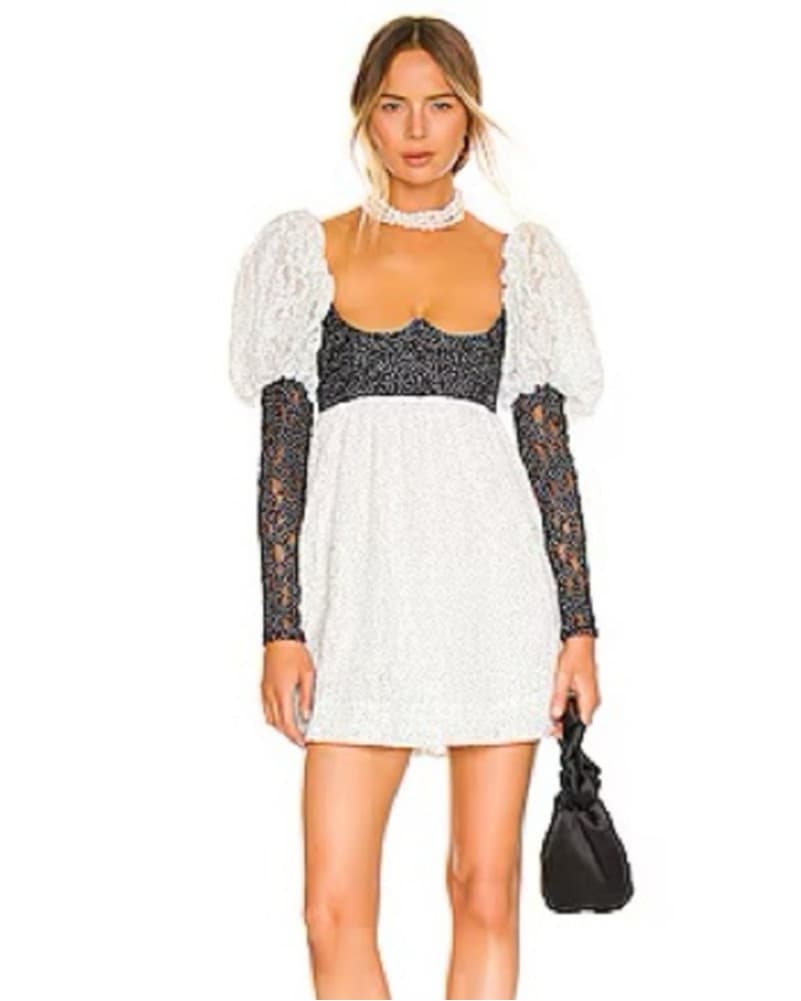 For Love and Lemons Polka Dot Mini Dress - Image 4