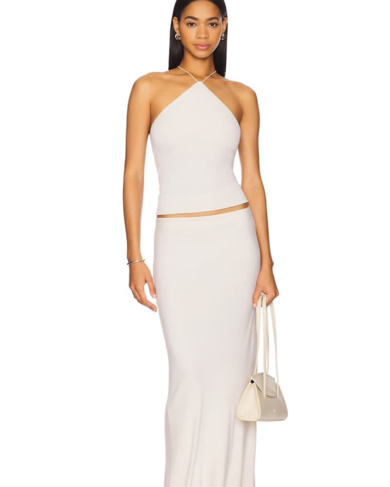 Silk Knit Halter Tank Top - Enza Costa - Image 4