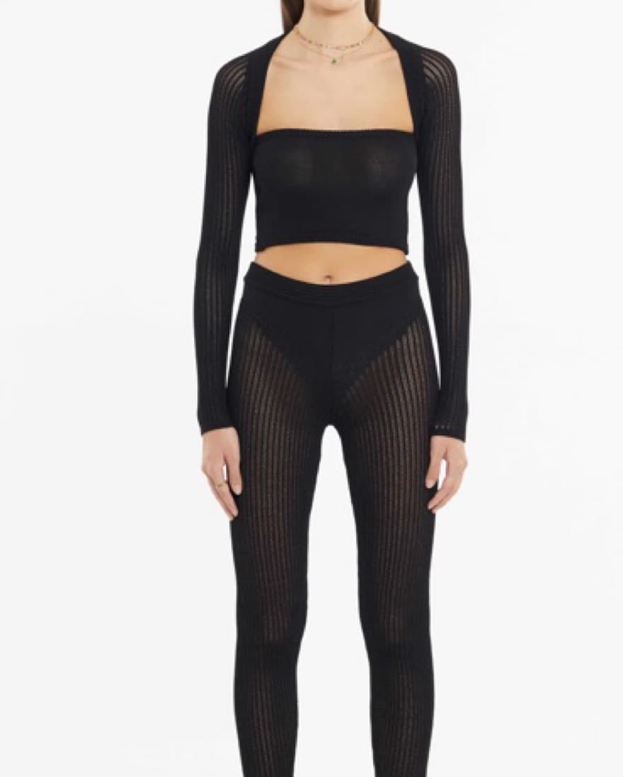Shop Ruve Knit Crochet Crop Top - Image 2