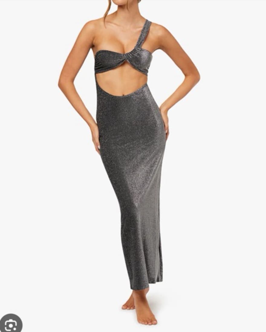 WeWoreWhat Silver Maxi Dress - Image 1