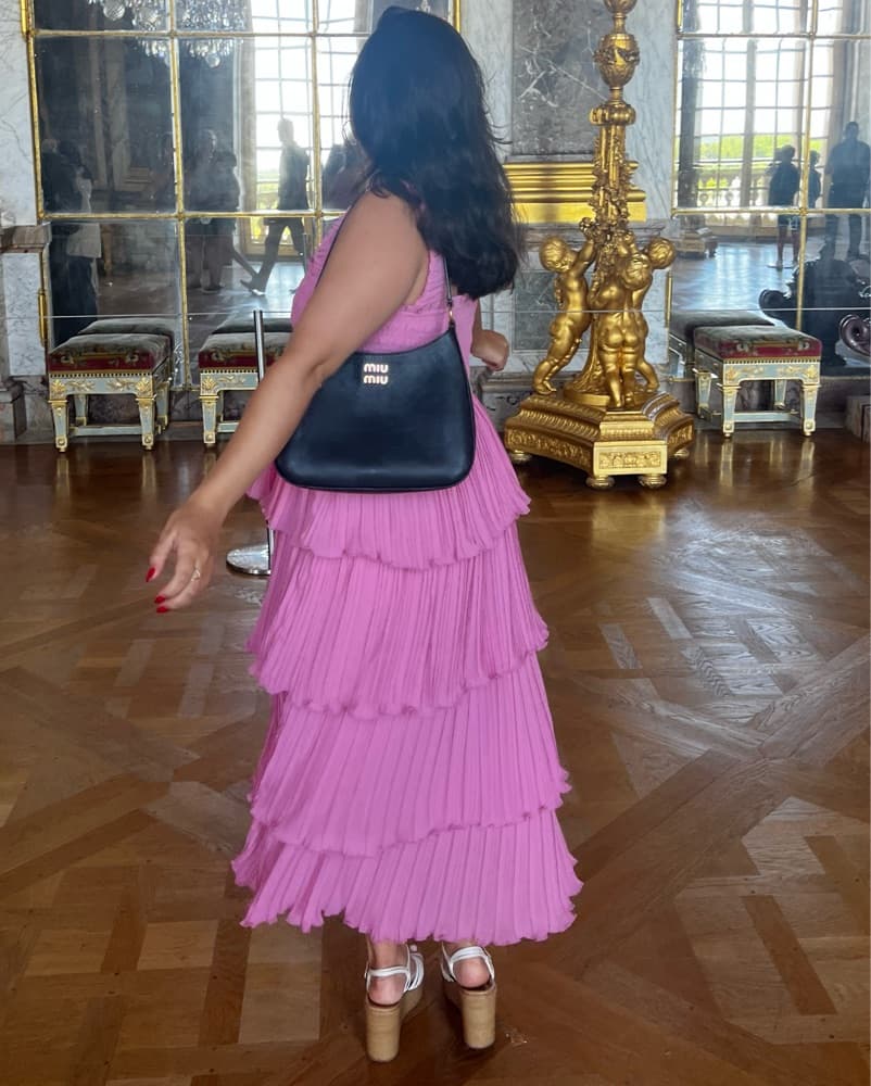 Ganni Georgette Pleated Dress - Image 2