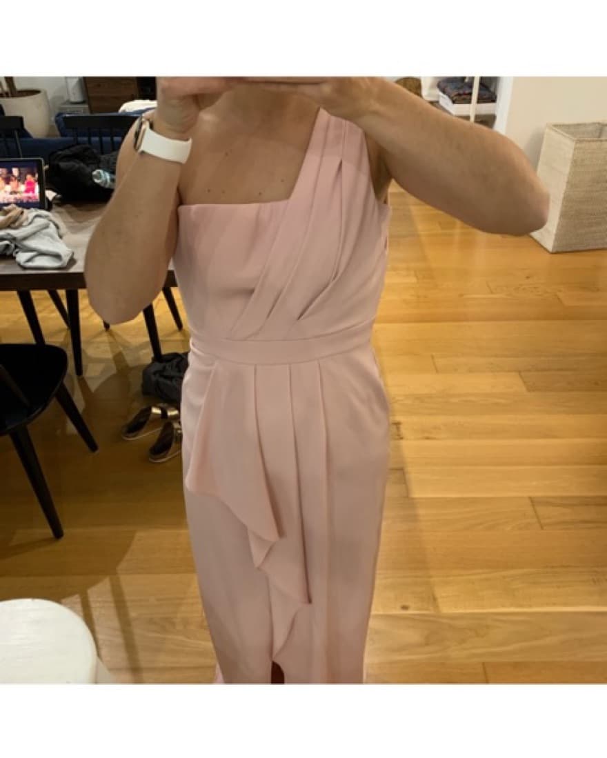 Pink BCBG Max Azria Kristine Ruffle Dres - Image 4