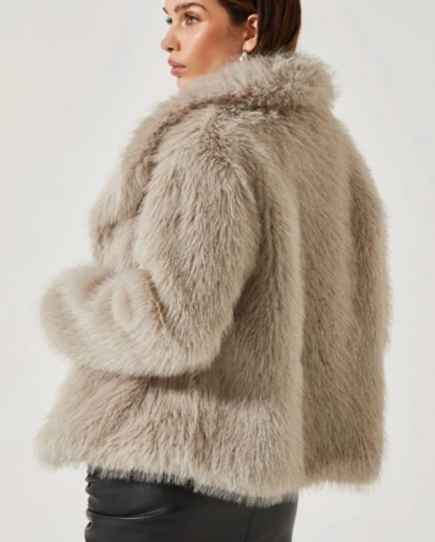 ASTR Faux Fur Coat - Image 3