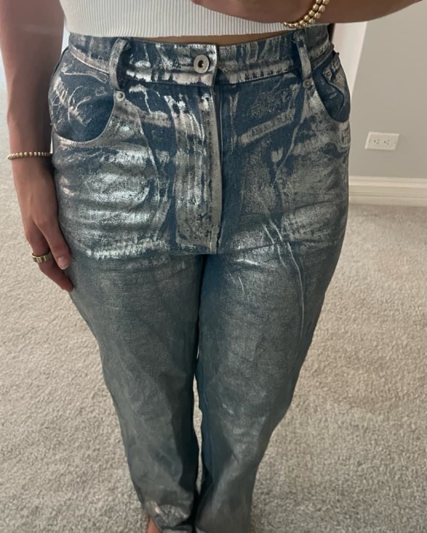 Beginning Boutique Danca Metalic Jeans - Image 6