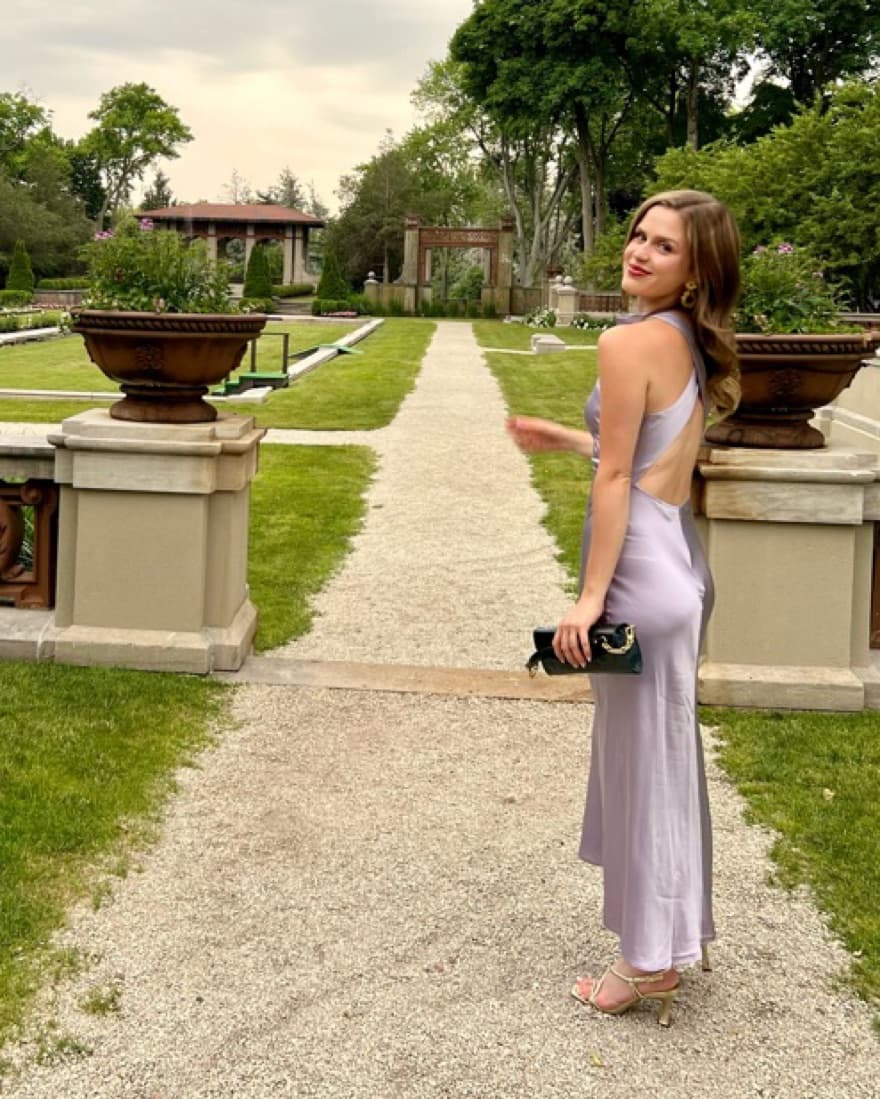 Lavender Sleeveless Midi Dress - Image 4
