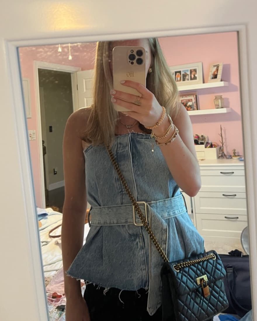 Zara Denim Top - Image 2