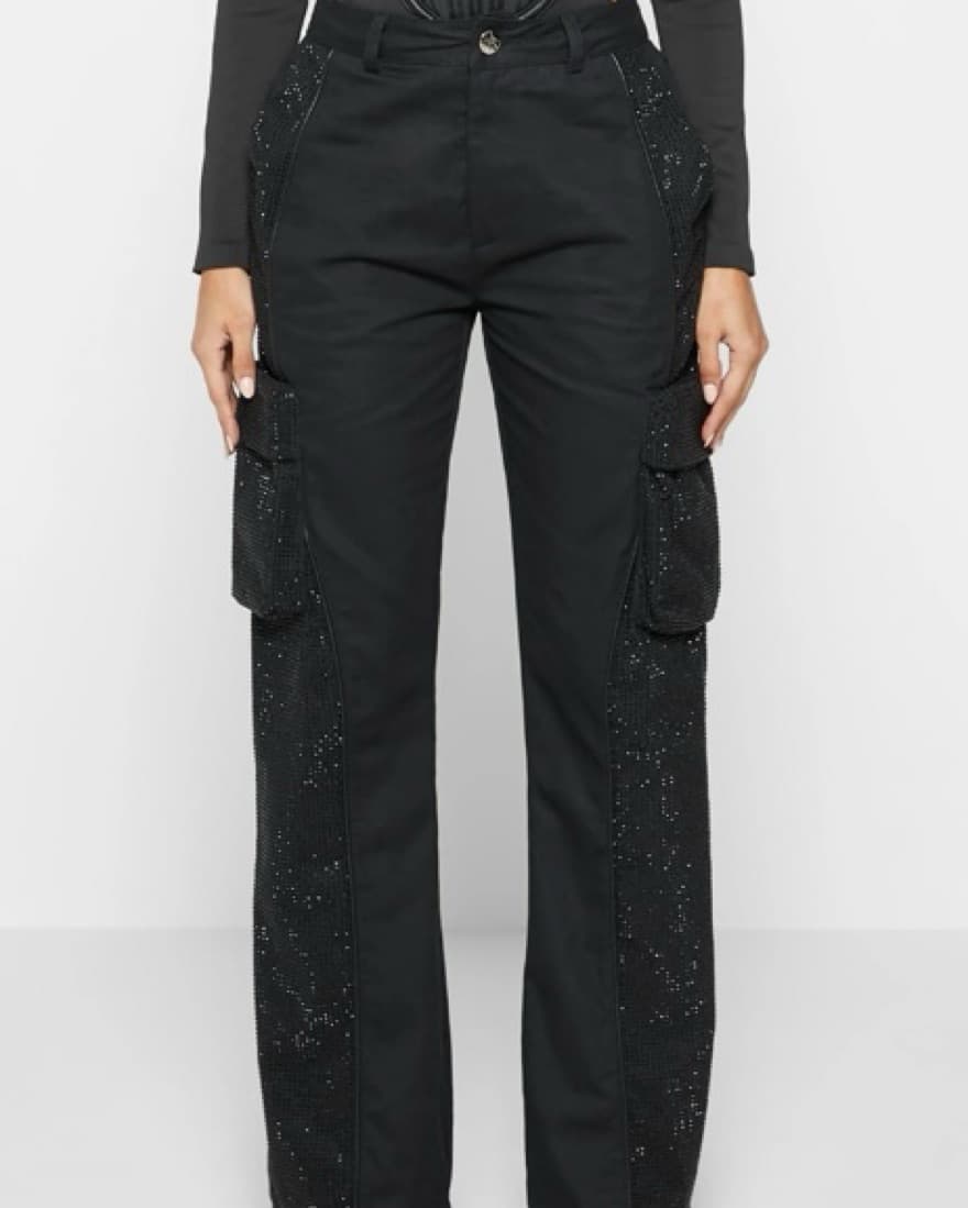 Rhinestone Cargo Pants  - Image 2