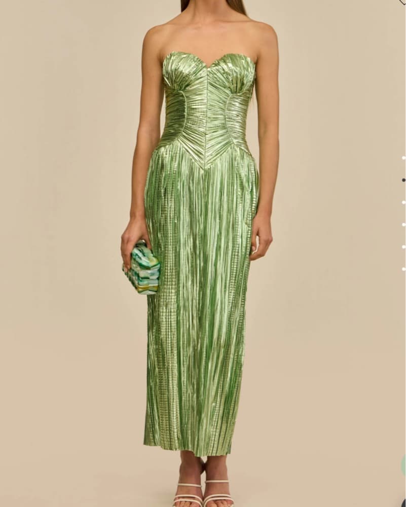 Ashika Gown Spearmint Metallic - 6 - Image 1