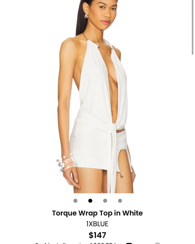 1XBLUE Wrap Top - Image 2