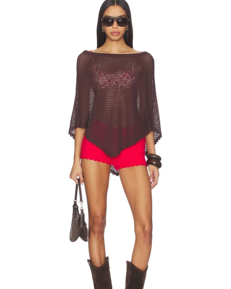 Revolve Daleyza Poncho Top in Brown  - Image 2