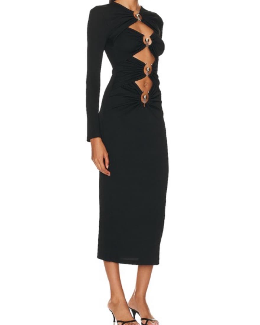 CHRISTOPHER ESBER Orbit Ruched Long Slee - Image 4