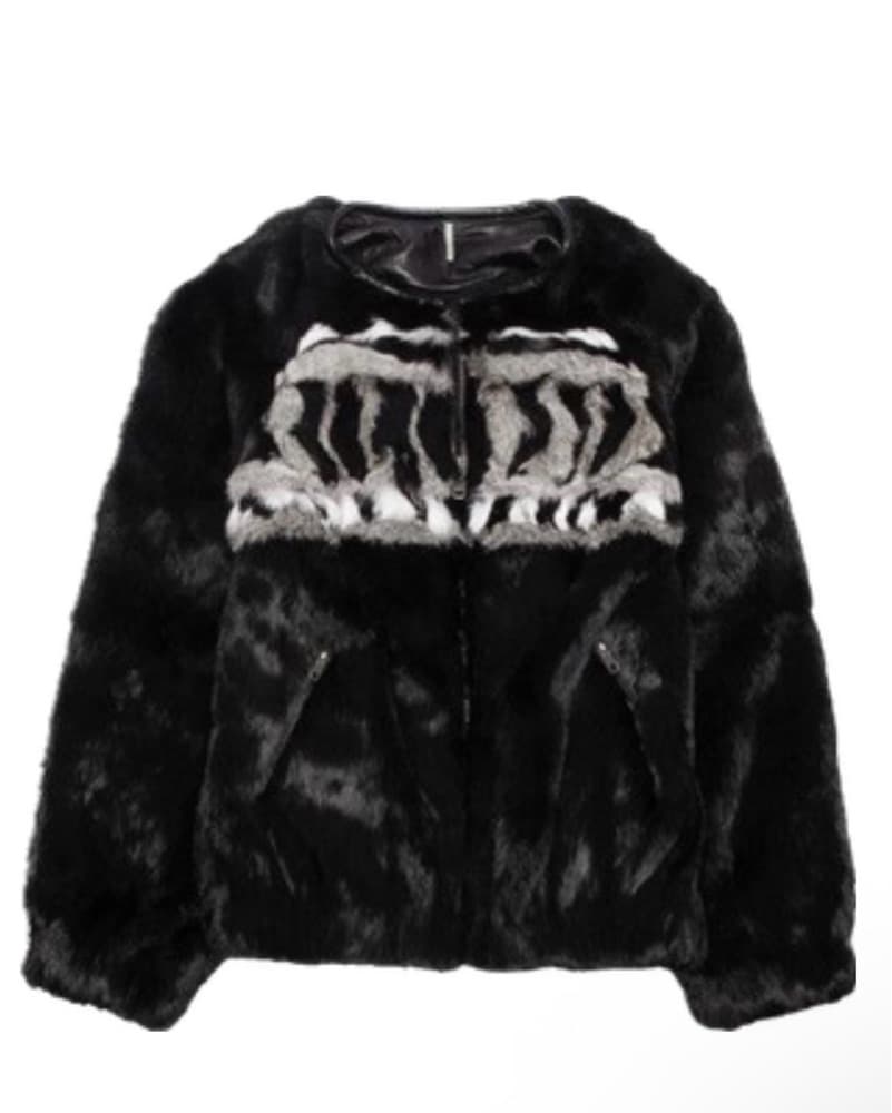 IRO Fur Collarless Jacket (M) - Image 1