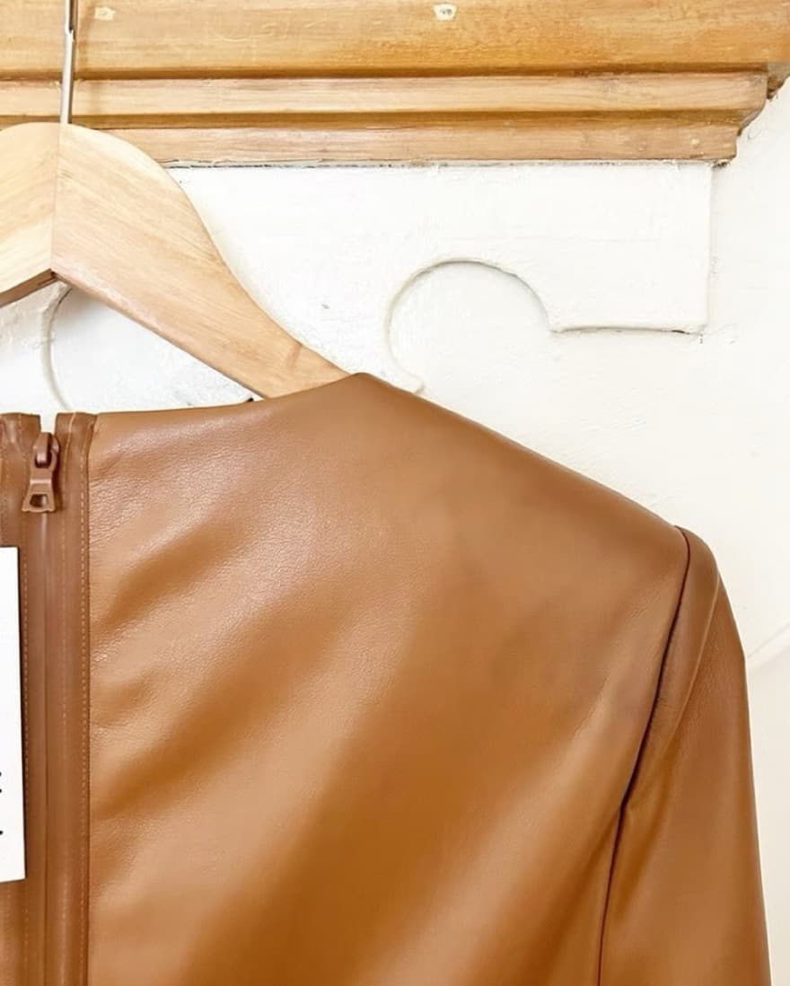 Alice + Olivia Vegan Leather Minidress - Image 3