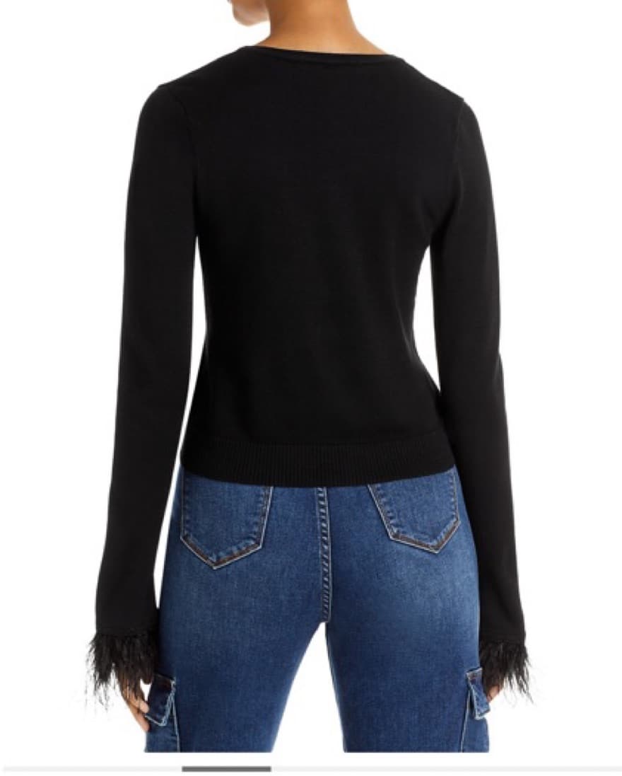 Maeve Riley X Bloomingdales Feather Top - Image 5