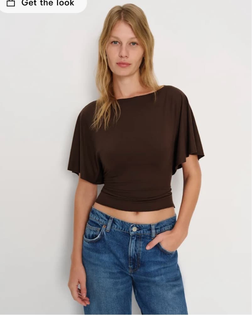 Reformation Brown Avery Top - Image 1