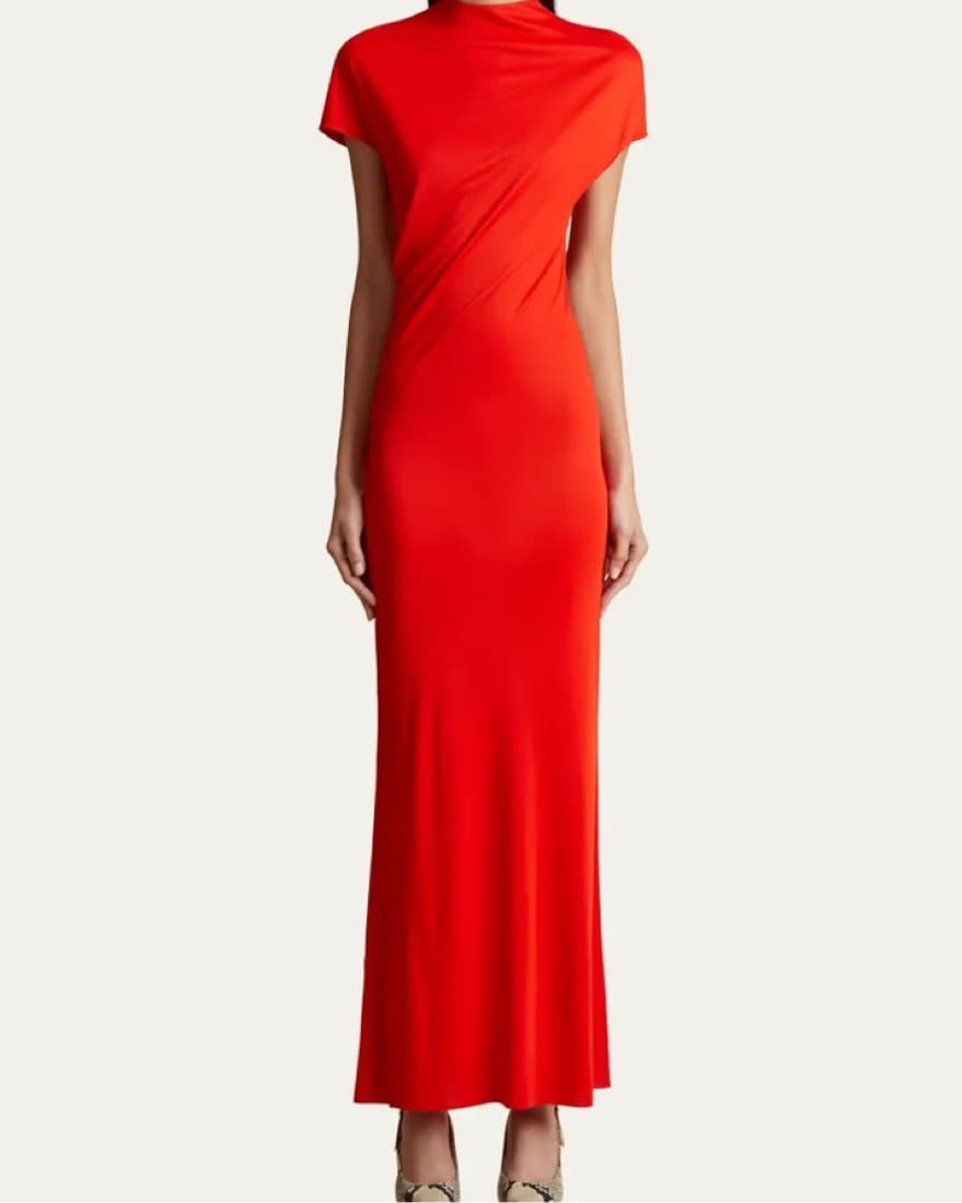 Khaite Red Dress - Image 1