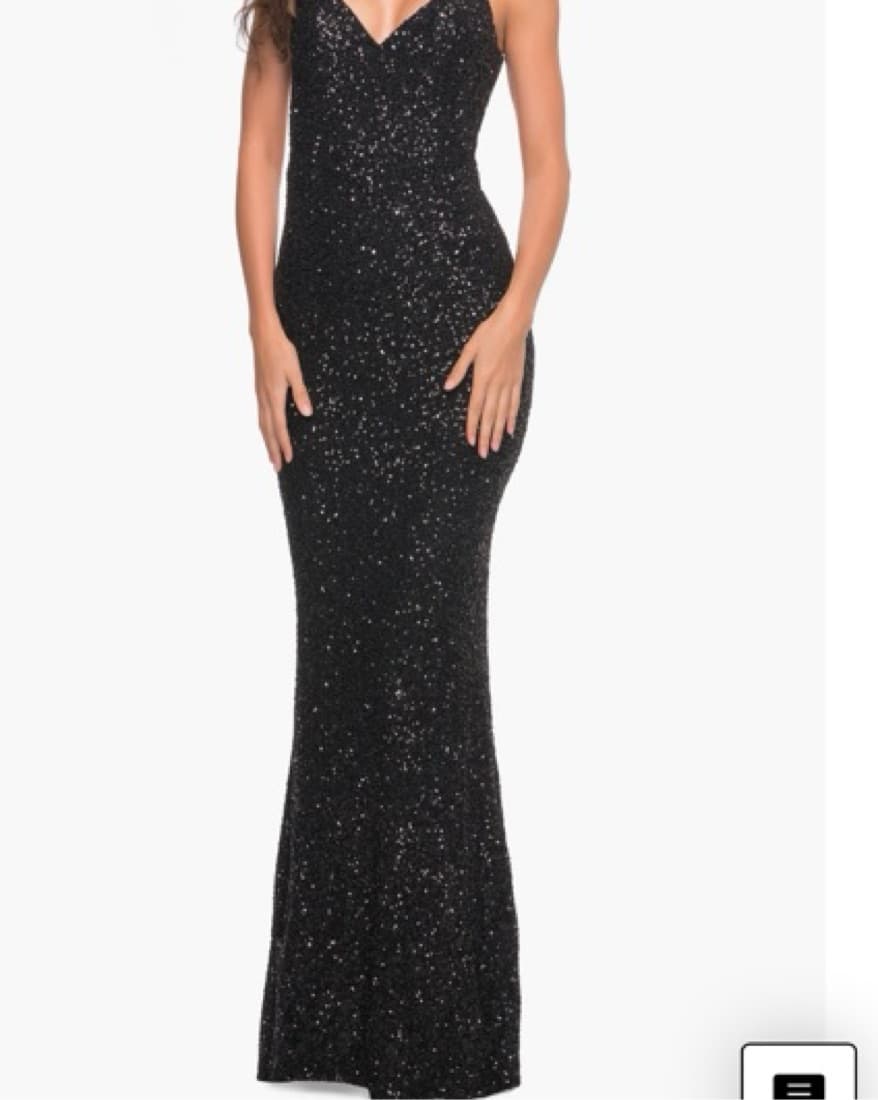 Black Sequin Gown  - Image 1