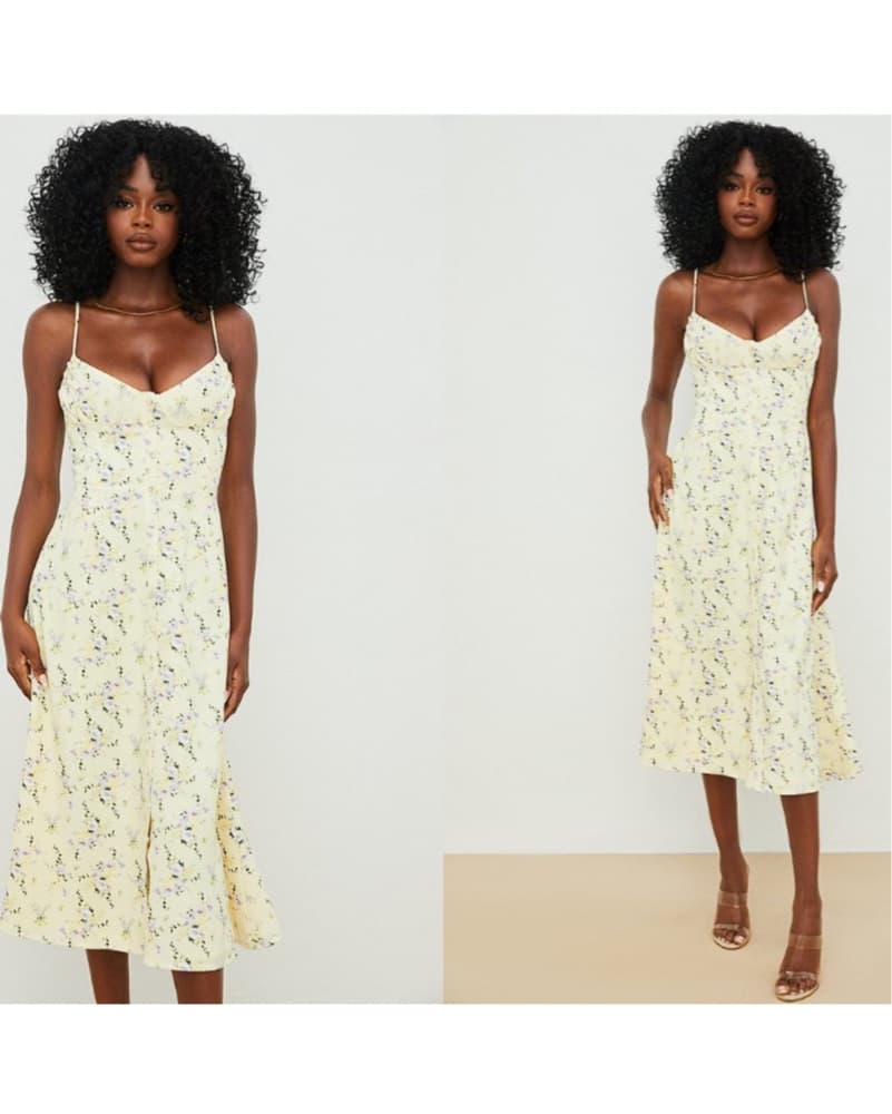 House Of CB Annabella Floral Midi Dress - Image 4