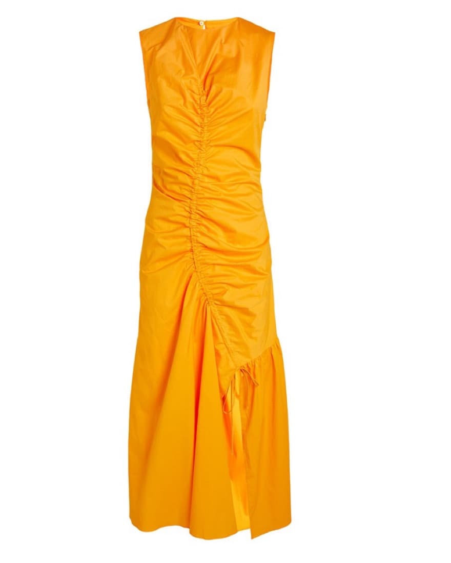 Sandro Rosie Ruched Asymmetric Dress - Image 3
