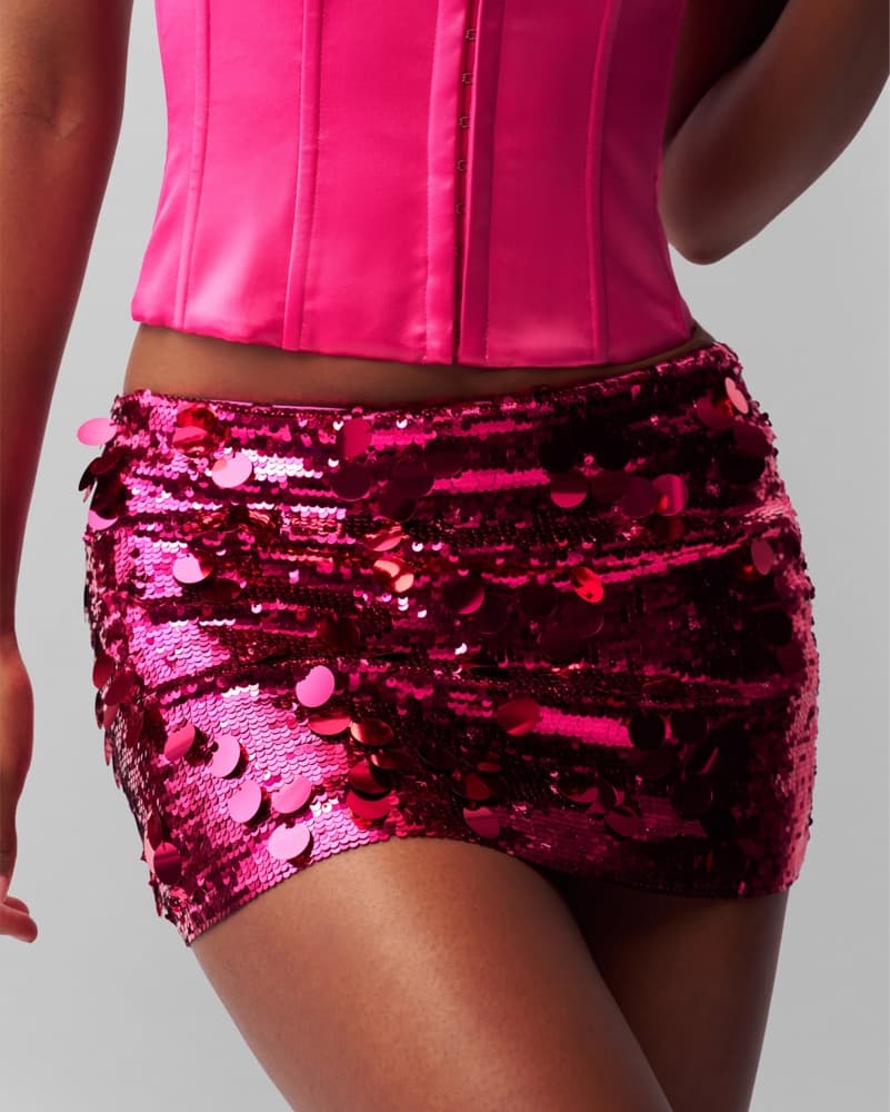 GUIZIO low rise pailette Mini Skirt - Image 1