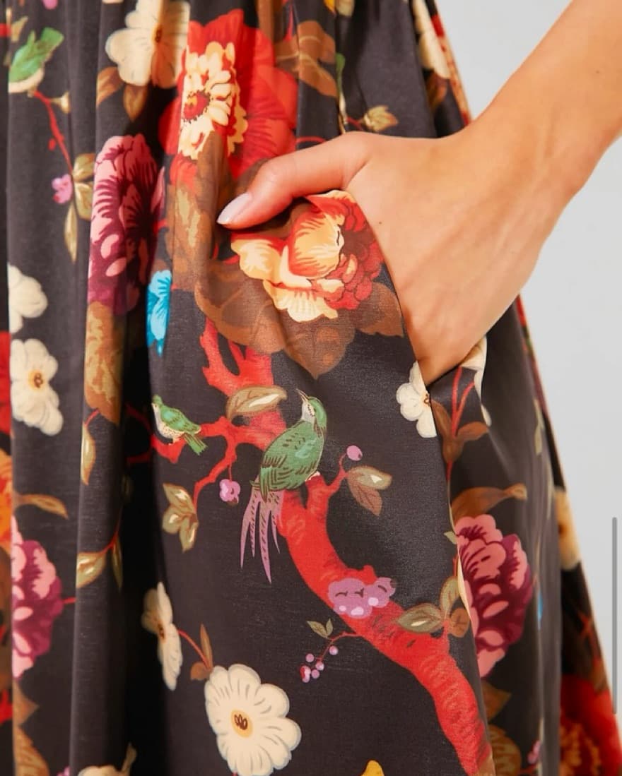 Vibrant Floral Midi Dress - Image 5