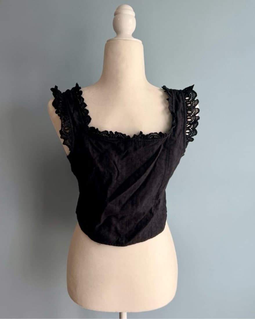LoveShackFancy Embroidered Bustier Top - Image 5