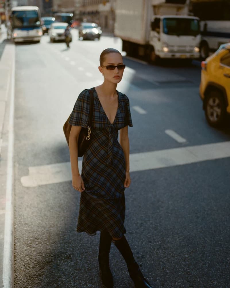 Reformation Plaid Tyra Dress - Image 6