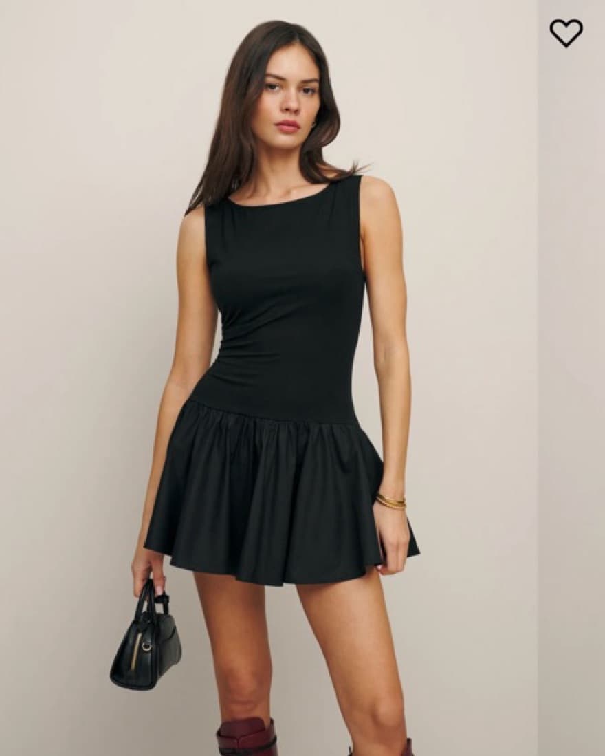 Black Reformation Mini Dress - Image 2