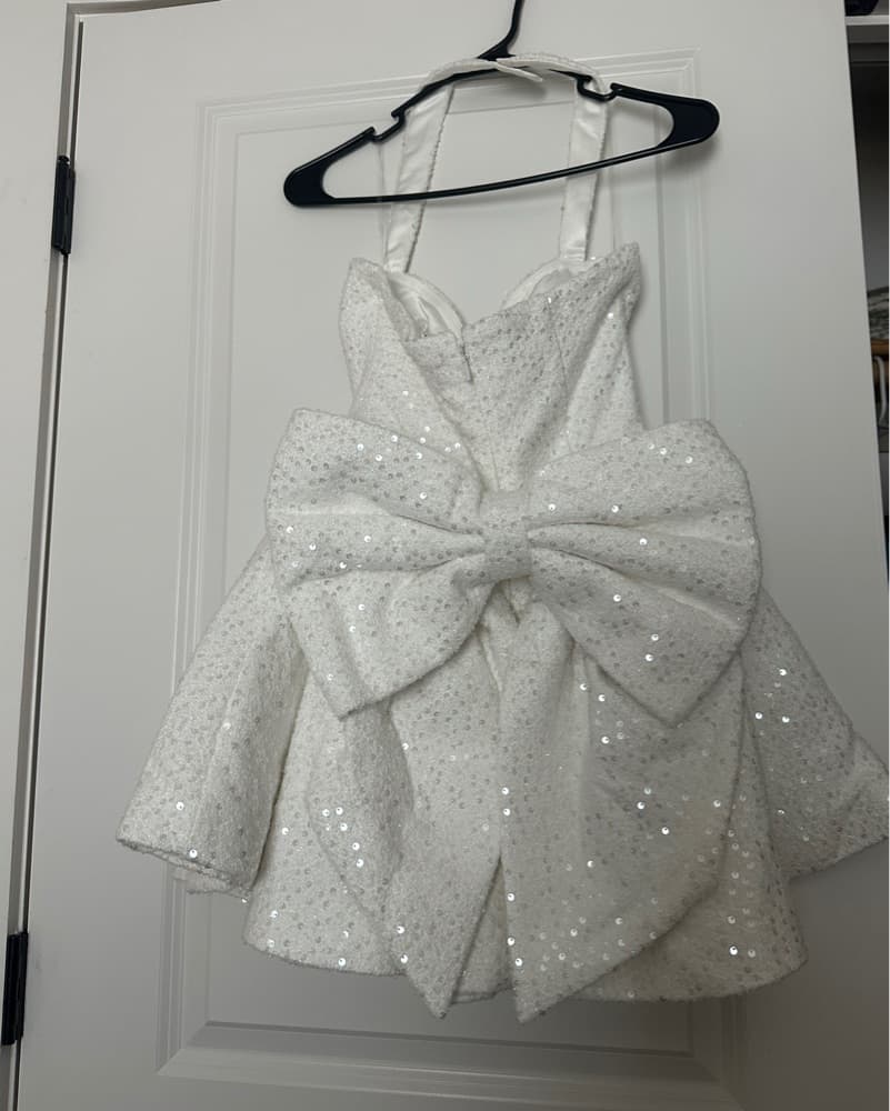 White Baby Boo Mini Dress - Image 6