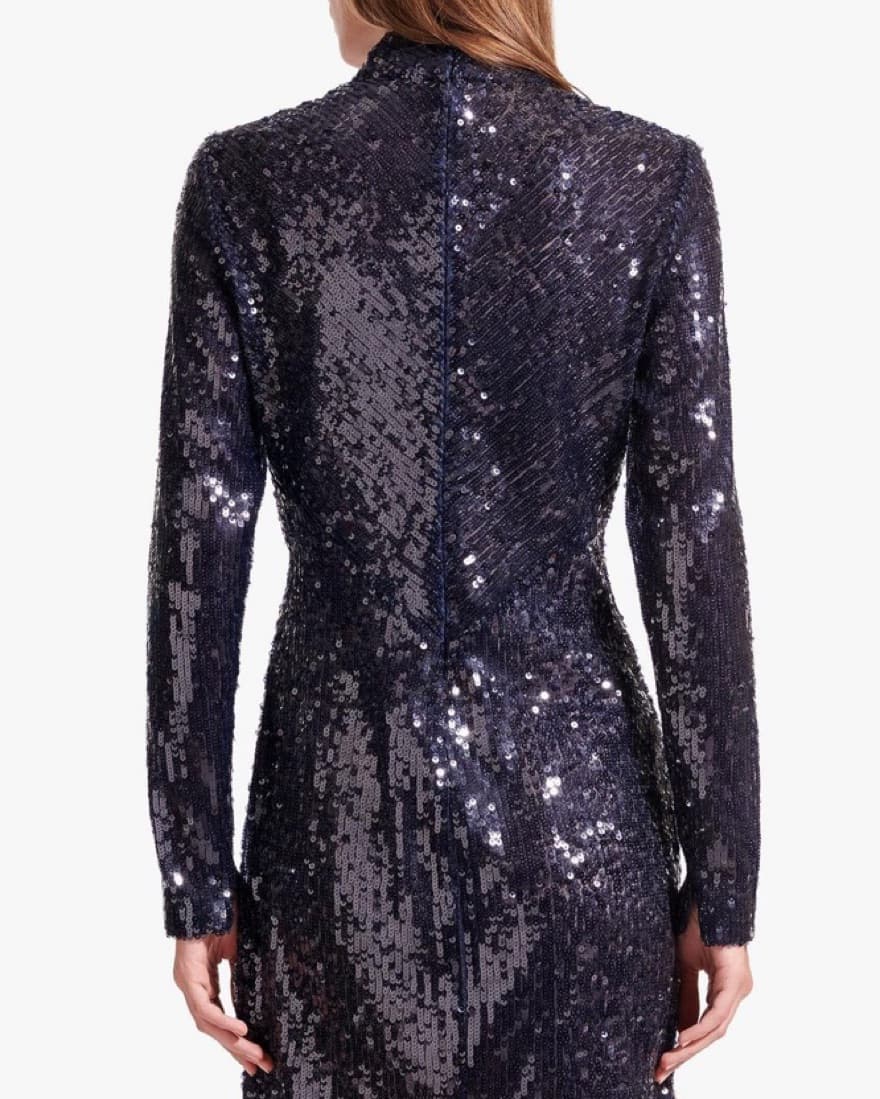 Staud Sequin Mini Dress - Image 3