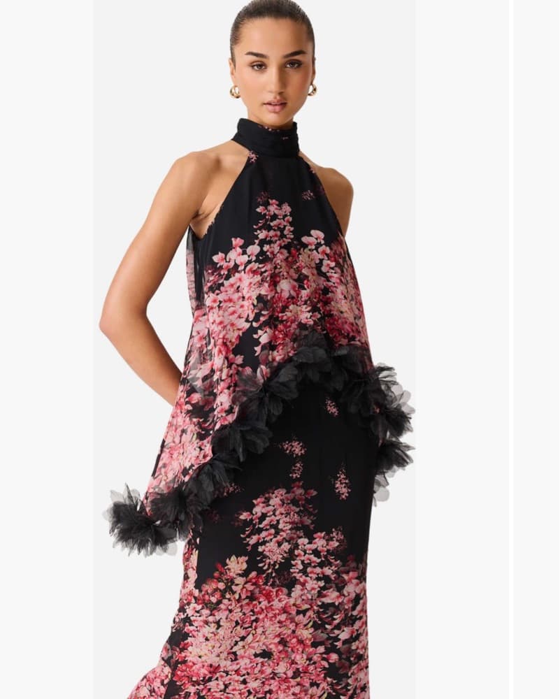 Elliat Tulsia Floral Georgette Gown - Image 3