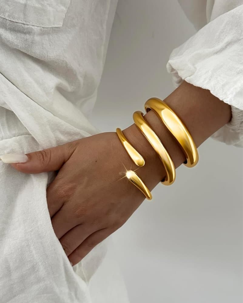 Gold Bangle Set  - Image 2