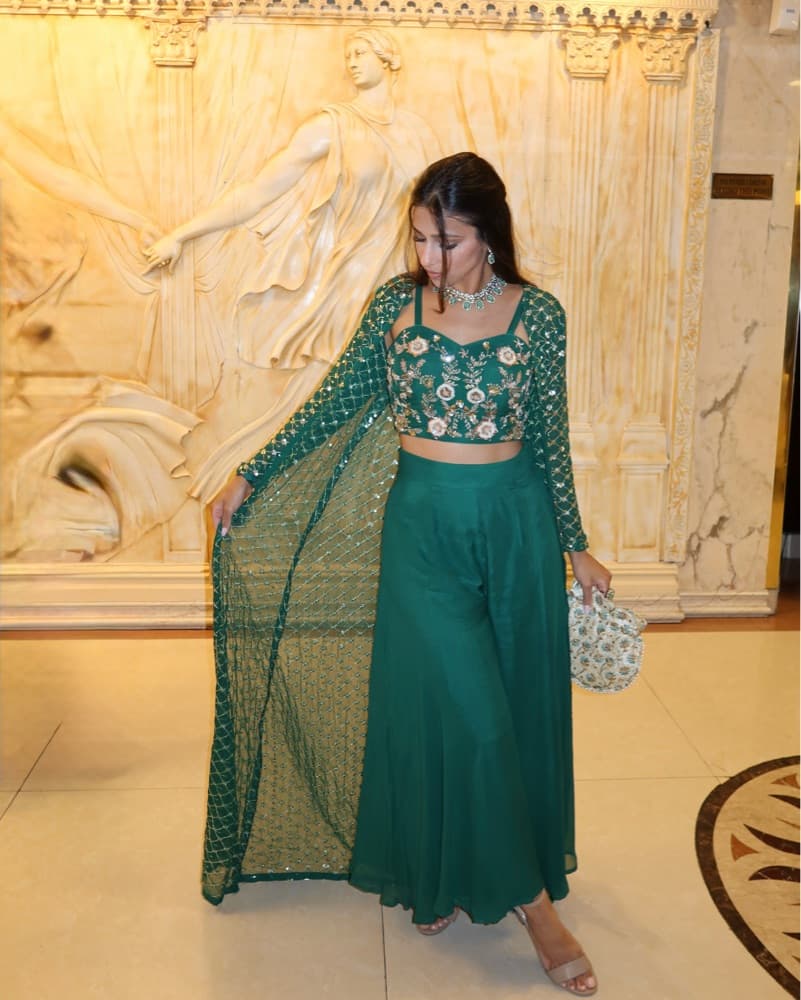 Enchanting Emerald Indian Co-ord Set - Image 1