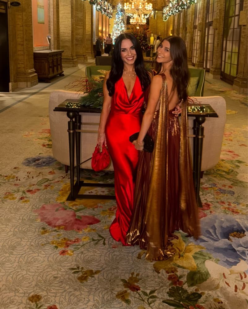 Posey Maxi Dress In Red - Satin Halter - Image 5