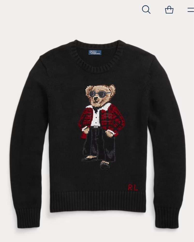 Ralp Lauren Polo Bear Knit Sweater - Image 2
