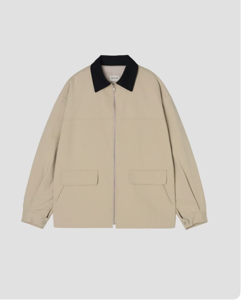 Cream Barn Jacket saison - Image 3
