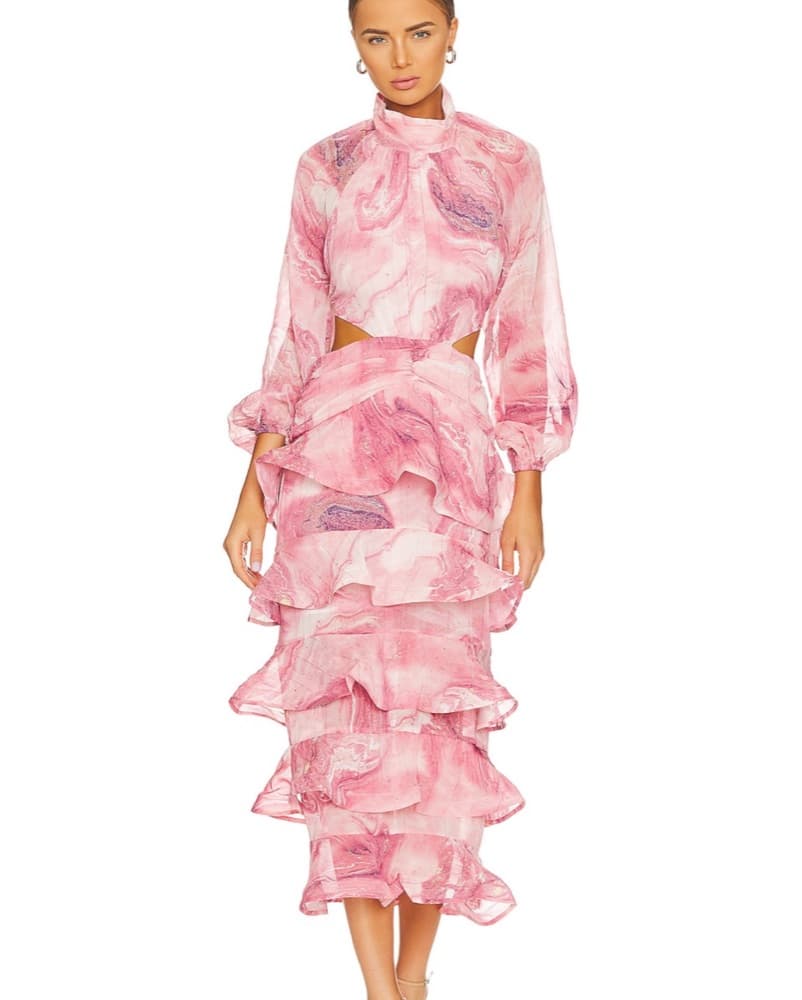 Ruffled Maxi Dress- Wedding Guest - Image 2