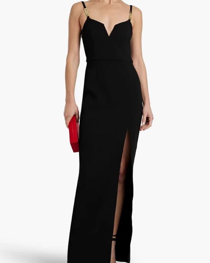 Rebecca Vallance Black Chain Dress - Image 1