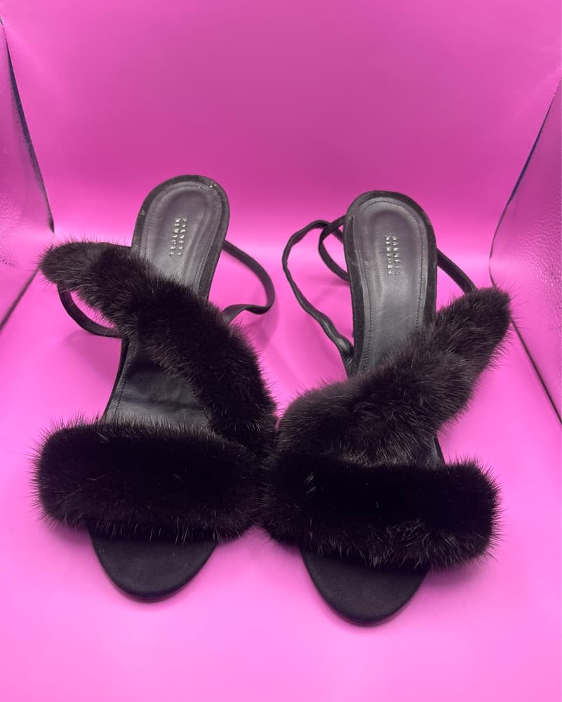 Barney’s New York Mink Fur Stilettos 42 - Image 2