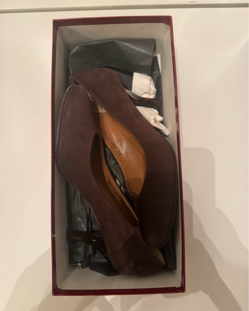 Salvatore Ferragamo 7cm Suede Heels  - Image 3