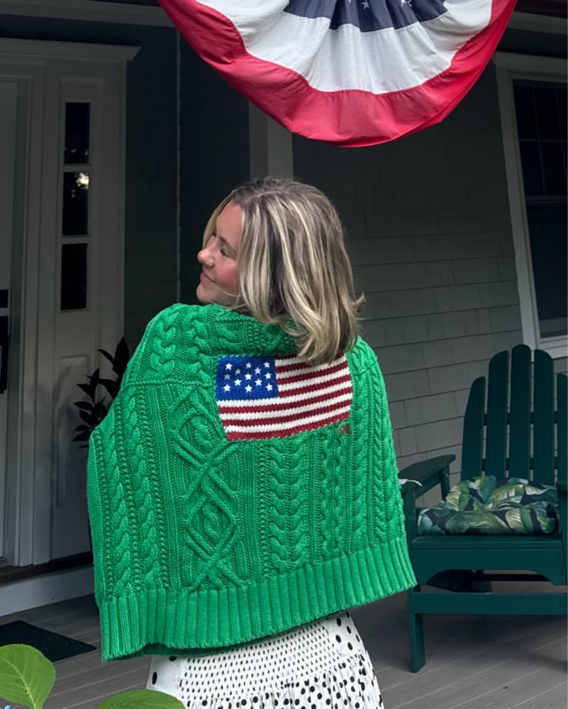 Polo Ralph Lauren Green Flag Sweater - Image 1