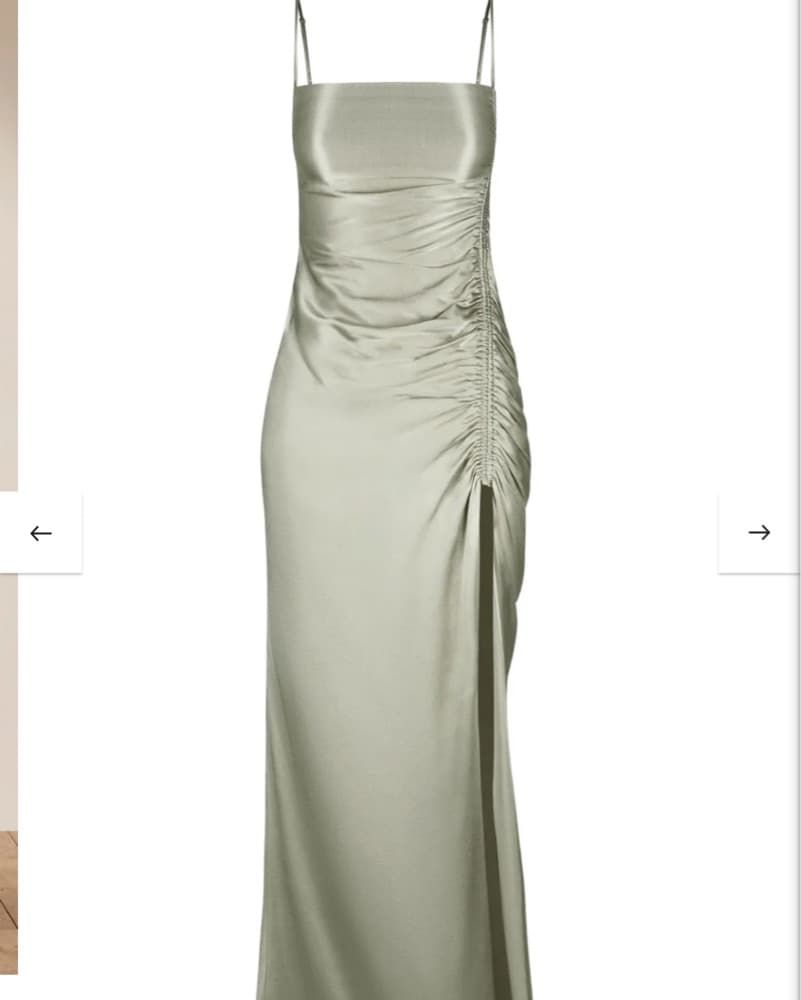 Shona Joy - La Lune Ruched Sage Green - Image 1