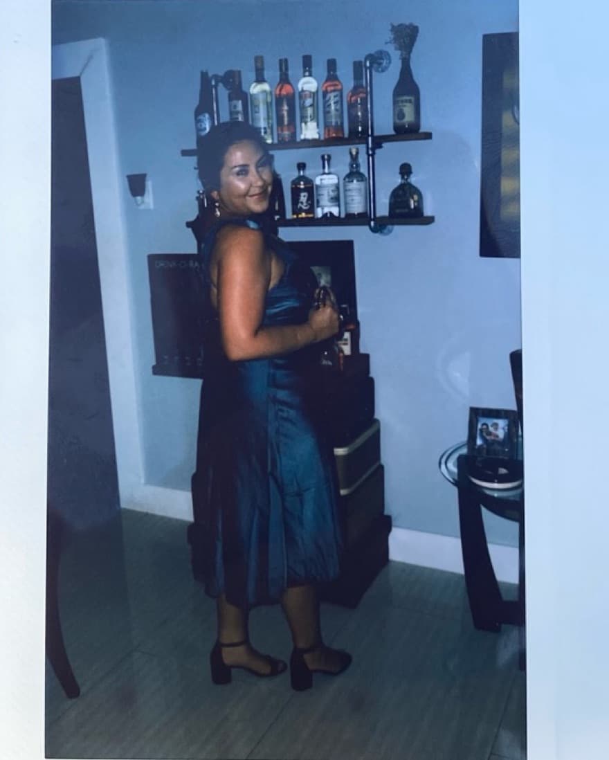 ASTR Satin Midi Dress - Image 3
