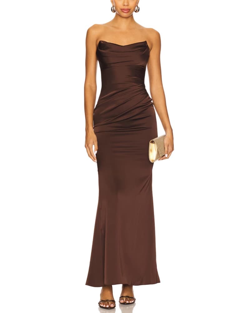 Katie May Brown Formal Dress - Image 1