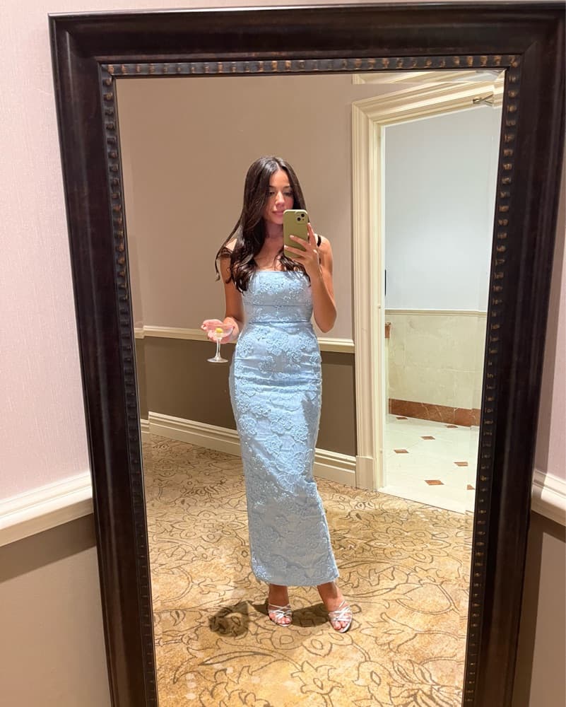 Light Blue House of CB Dress  - Image 2